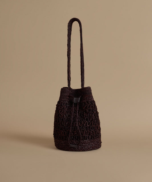 Riviera Raffia Bucket Bag