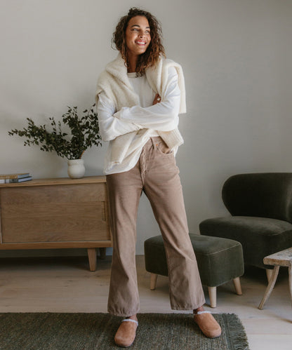 Shearling-Lined Moc Clog
