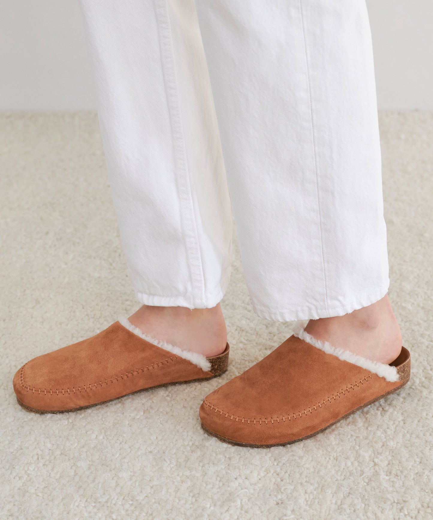 Shearling-Lined Moc Clog
