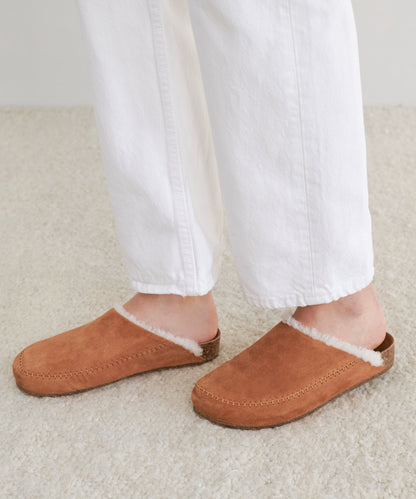 Shearling-Lined Moc Clog
