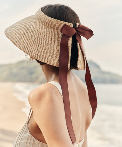 Shore Raffia Visor