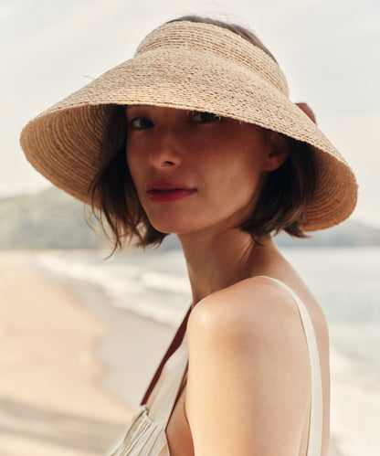 Shore Raffia Visor