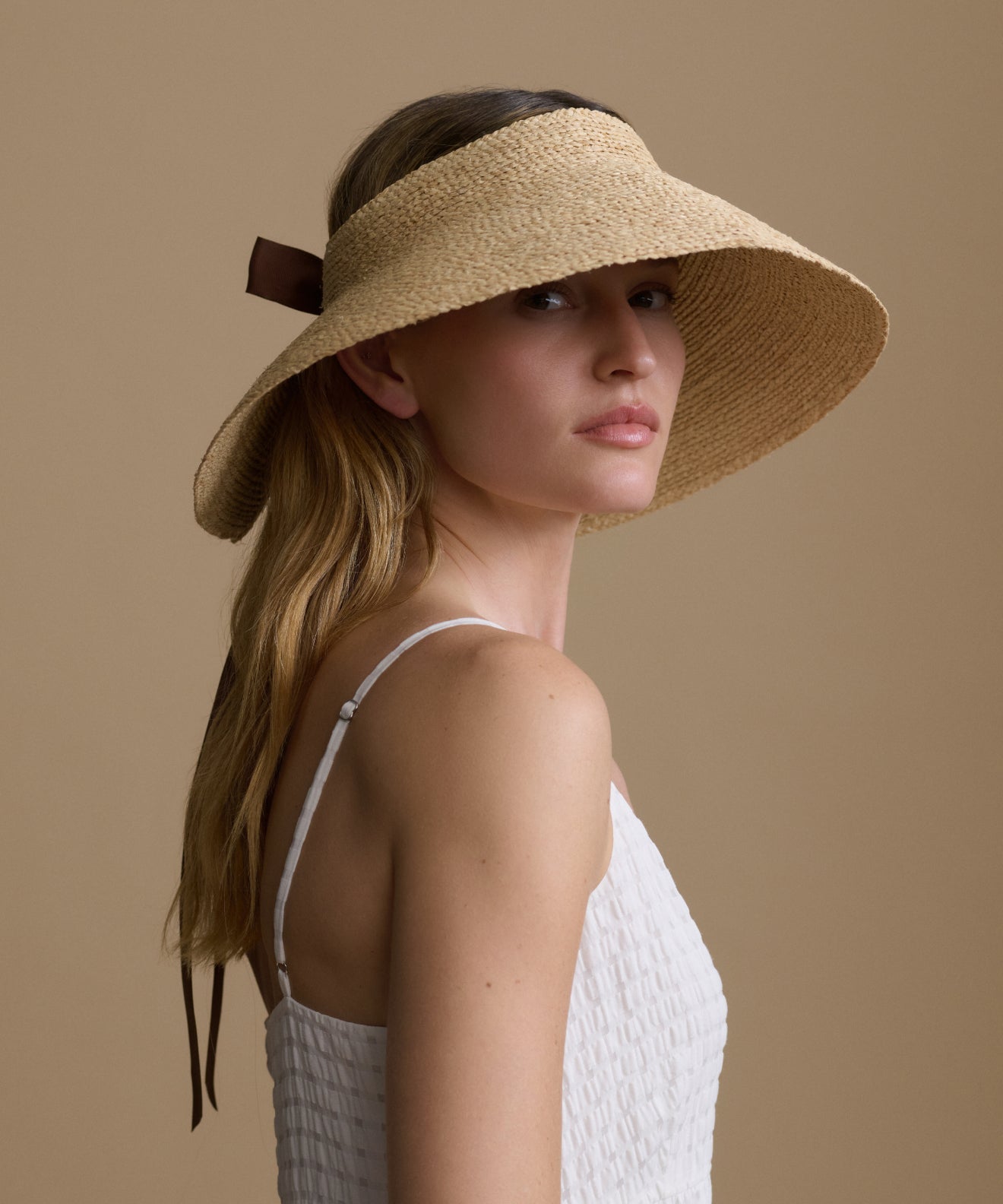 Shore Raffia Visor