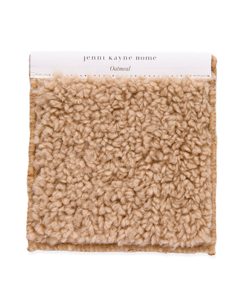 Fabric Swatch Oatmeal Sherpa