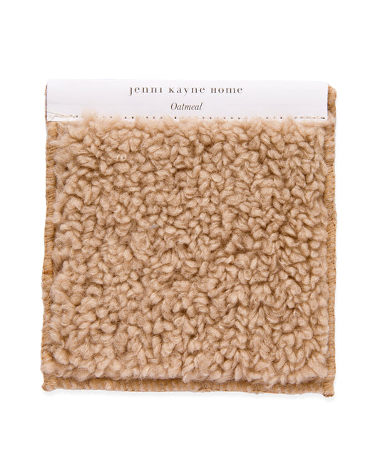 Fabric Swatch Oatmeal Sherpa