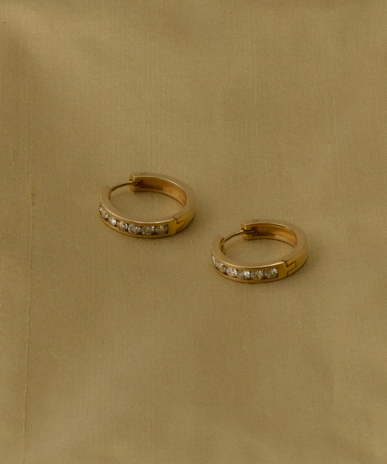 Stevie Grey Diamond Hoops