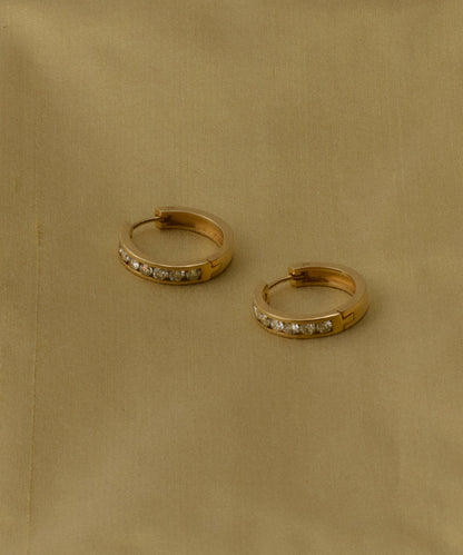 Stevie Grey Diamond Hoops