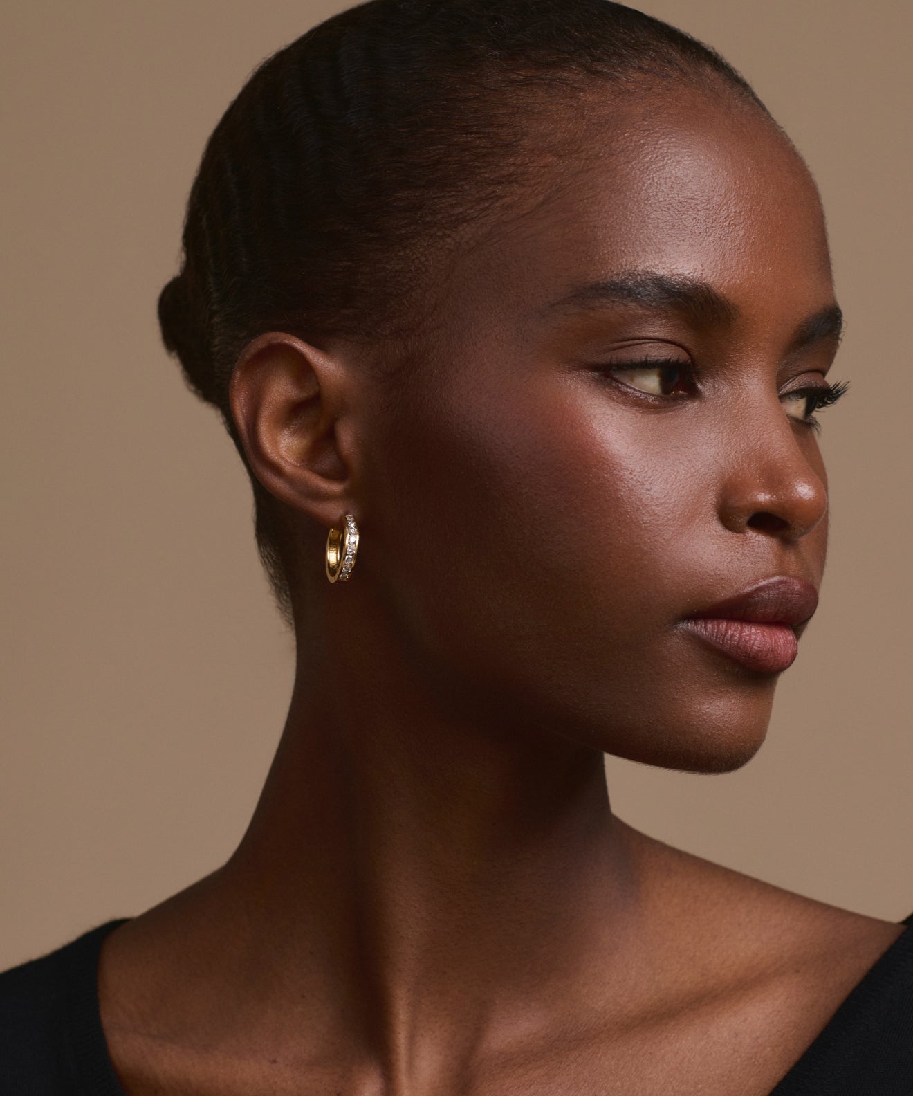 Stevie Grey Diamond Hoops