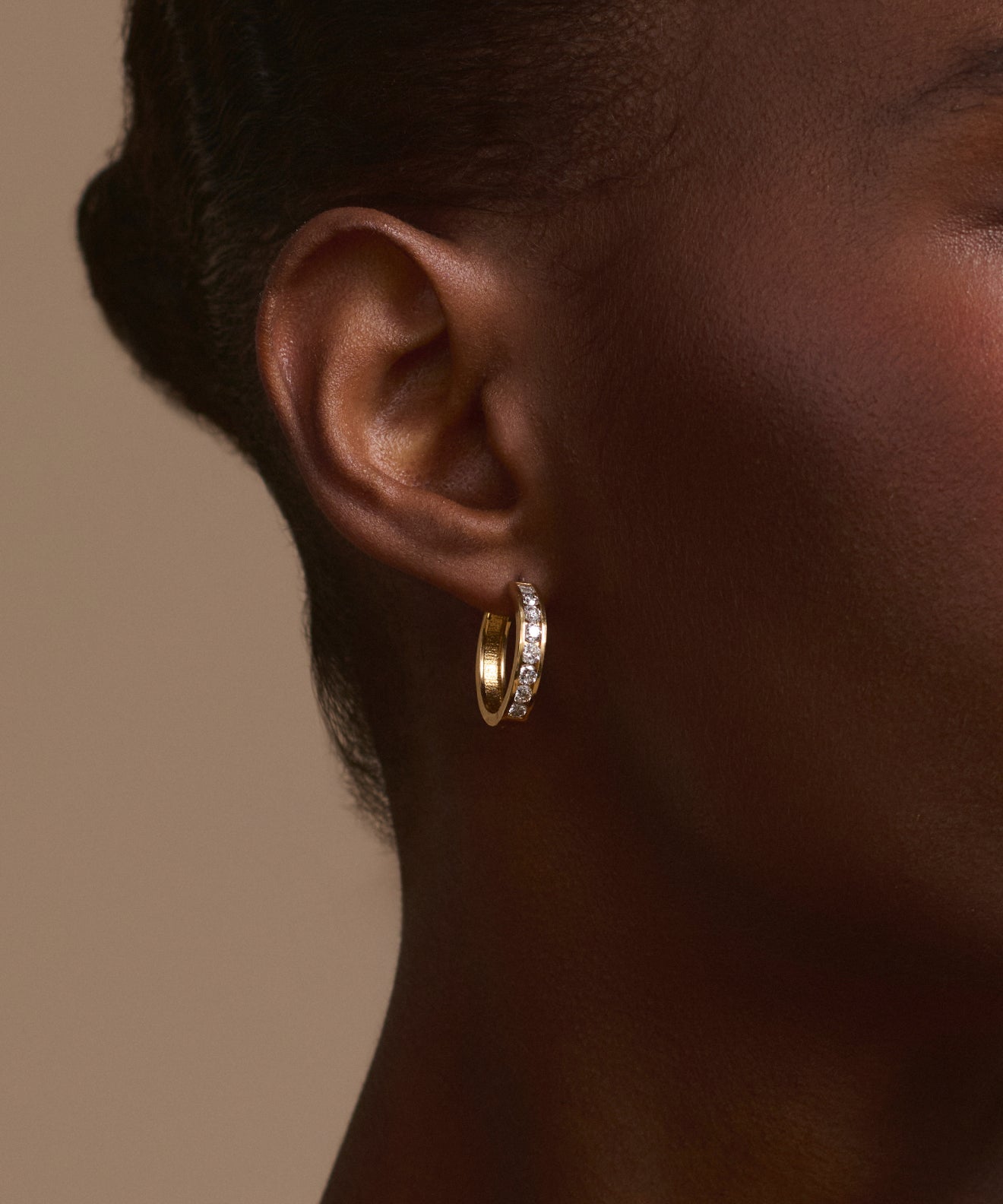 Stevie Grey Diamond Hoops