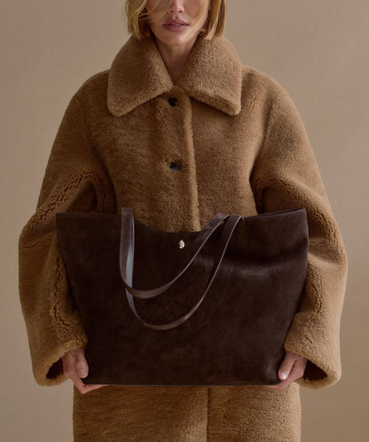 Suede Agnes Tote