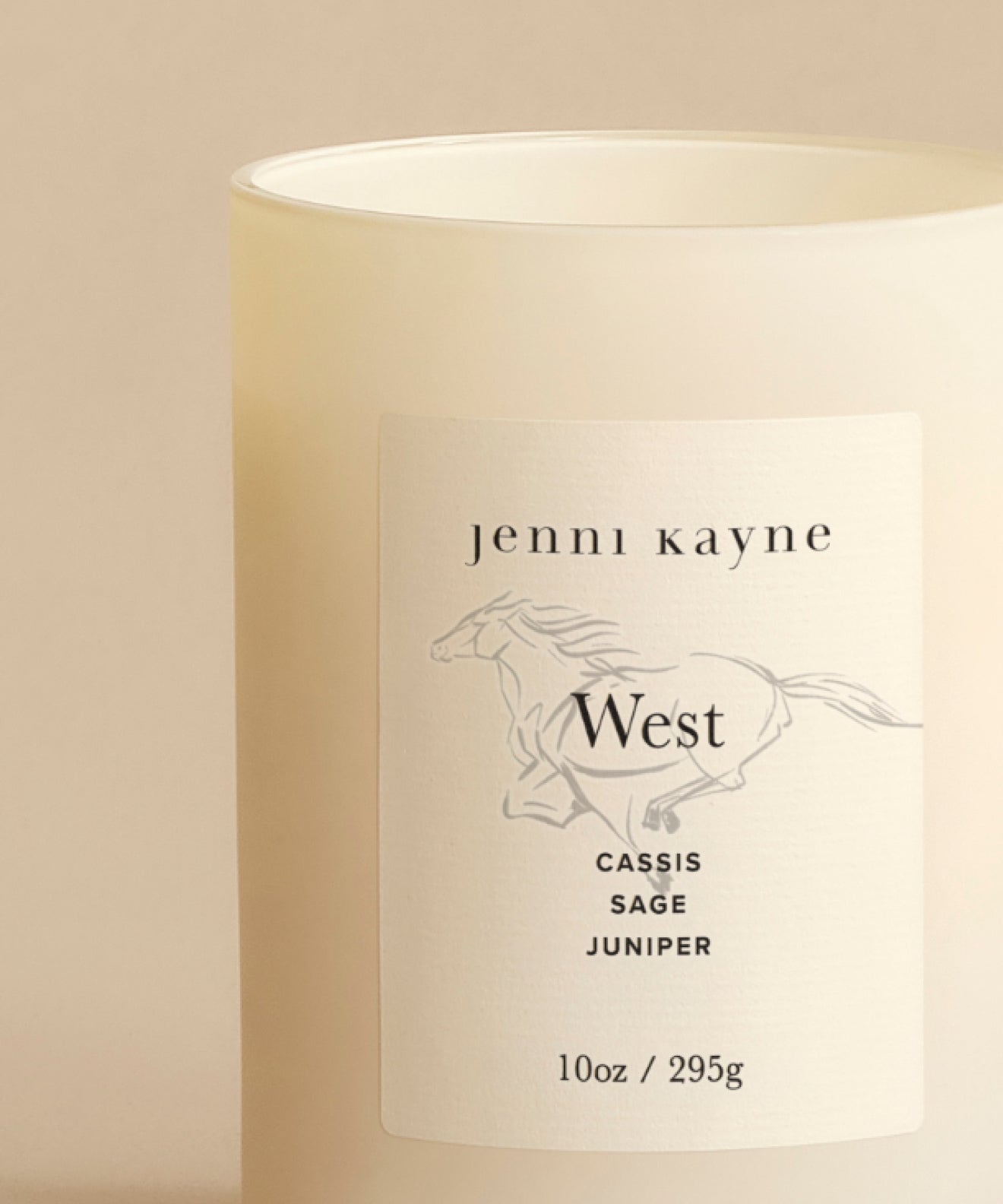 West Glass Candle