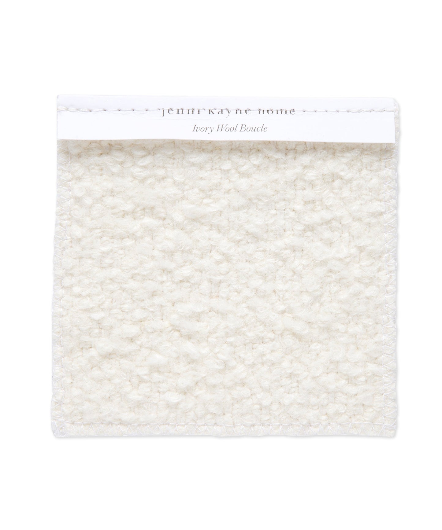Fabric Swatch Ivory Wool Boucle