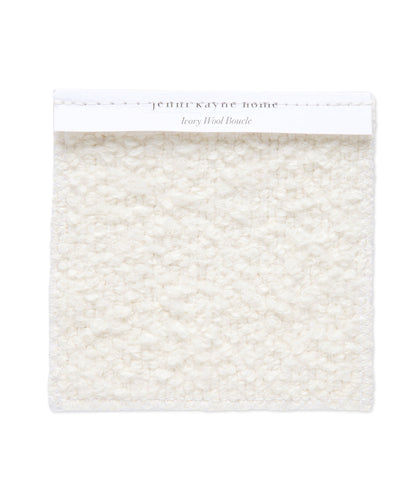 Fabric Swatch Ivory Wool Boucle