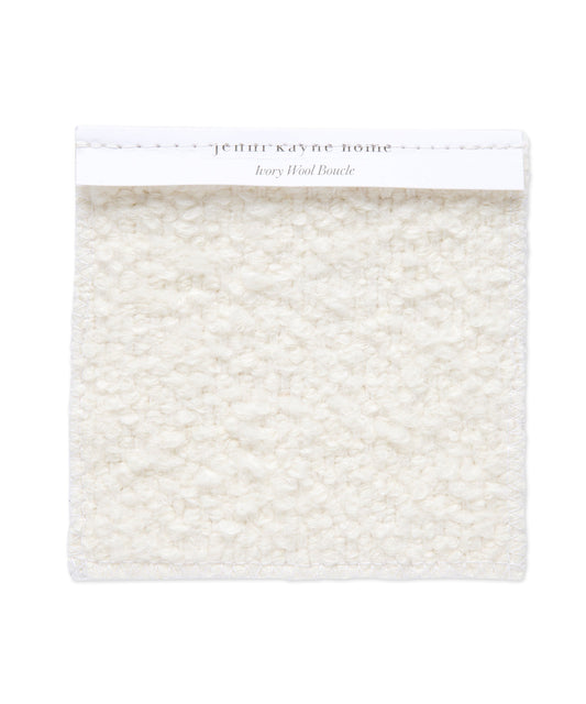Fabric Swatch Ivory Wool Boucle