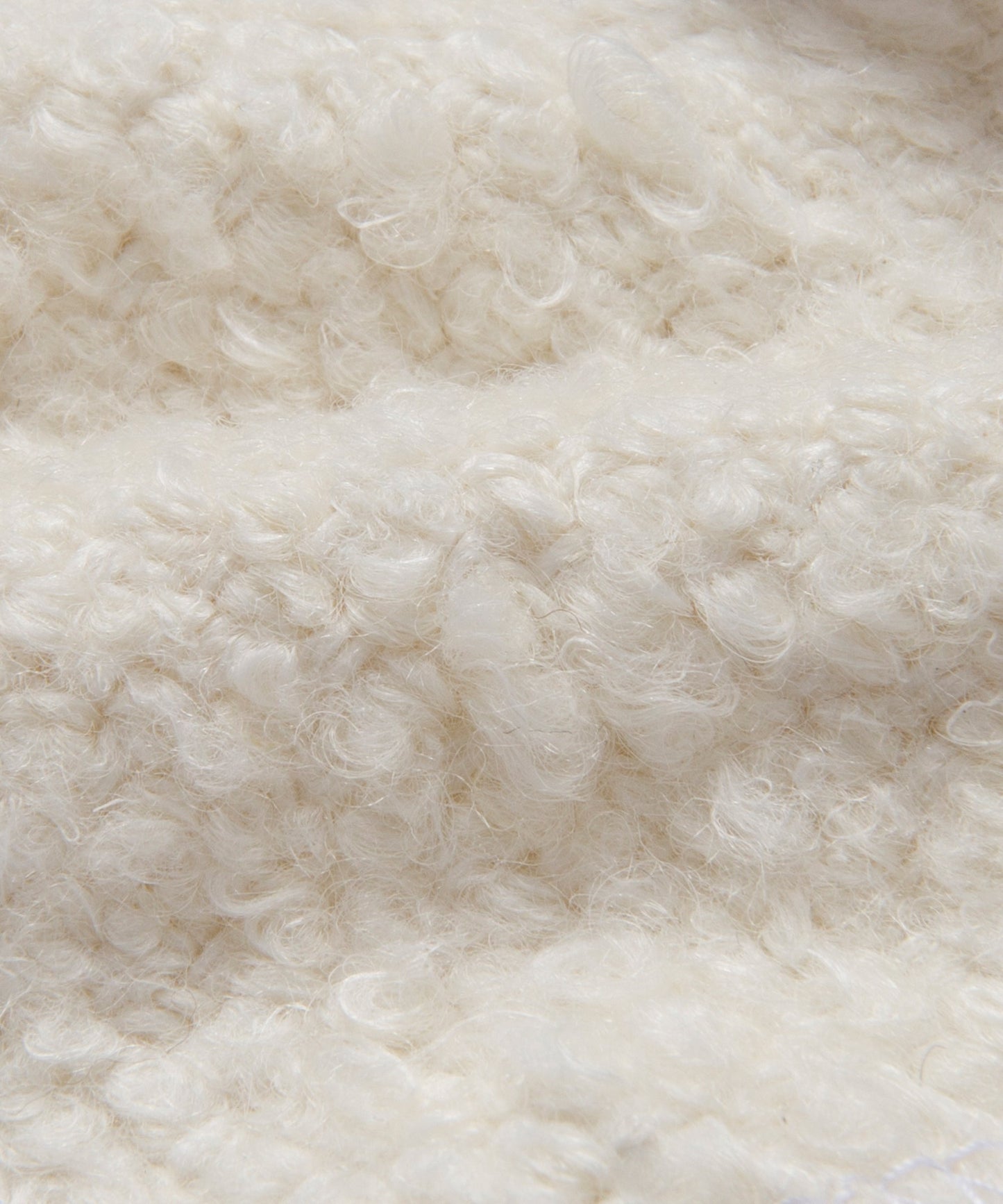 Fabric Swatch Ivory Wool Boucle